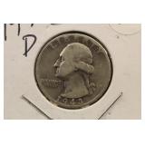 1943-D Washington Silver Quarter