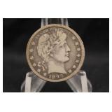 1893-O Barber Silver Quarter