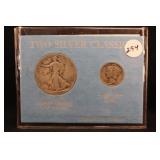 Silver Classic Coins Silver Half and Silver Dime