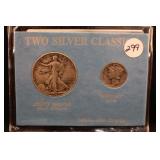 Silver Classic Coins Silver Half and Silver Dime