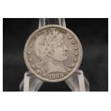 1898-O Barber Silver Quarter
