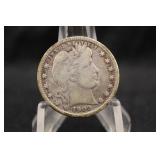 1909-S Barber Silver Quarter