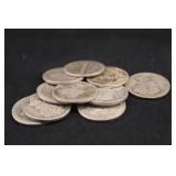 Lot of 10 Mixed Date Silver Mercury Dimes
