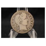 1914-S Barber Silver Quarter