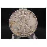 1945 Walking Liberty Silver Half Dollar