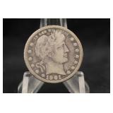 1901-O Barber Silver Quarter *Semi-Key