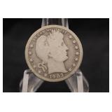 1903-S Barber Silver Quarter