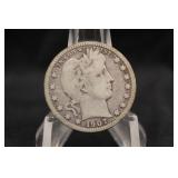 1907-S Barber Silver Quarter