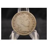 1908-P Barber Silver Quarter *Better Date