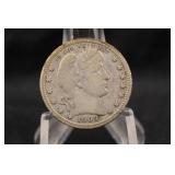 1909-P Barber Silver Quarter