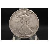 1942-D Walking Liberty Silver Half Dollar