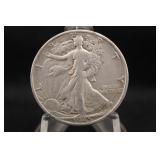 1945-D Walking Liberty Silver Half Dollar