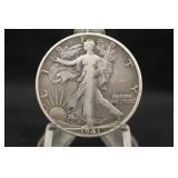 1941-S Walking Liberty Silver Half Dollar