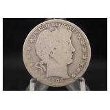 1906-D Barber Silver Half Dollar