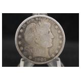 1901-P Barber Silver Half Dollar