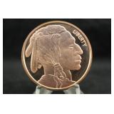 1oz .999 Pure Copper Buffalo Coin