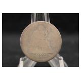 1853 Seated Liberty Silver Quarter