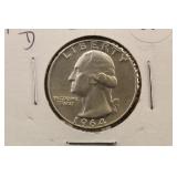 1964-D Washington Silver Quarter