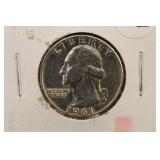 1961 Proof Washington Silver Quarter