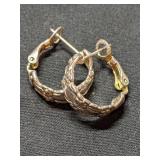 .925 Silver Earrings - Italy  4.4g