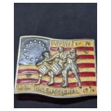 Bicentennial Flag Belt Buckle