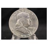 1960-D Uncirculated Franklin Silver Half Dollar