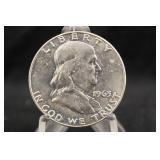 1963-D Uncirculated Franklin Silver Half Dollar