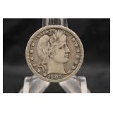 1905-O Barber Silver Quarter *Semi Key Date