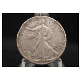 1942 Walking Liberty Silver Half Dollar