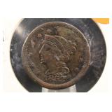 1853 Braided Hair Large Cent Coin *Excellent