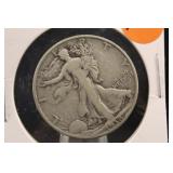 1938-D Walking Liberty Silver Half Dollar Key Date
