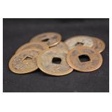 Lot of 8 Asian Coins