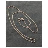 .925 Silver 15" Chain   1.9g