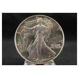 1987 Uncirculated 1oz .999 Silver American Eagle