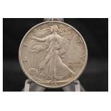 1943 Walking Liberty Silver Half Dollar