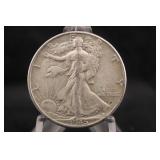 1945 Walking Liberty Silver Half Dollar