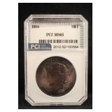 1924 Toned U.S. Silver Peace Dollar Certified