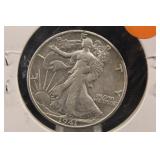 1941-S Walking Liberty Silver Half Dollar