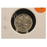 1945-P Uncirculated Mercury Silver Dime