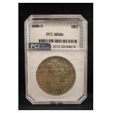 1890-S Certified Morgan Silver Dollar