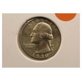 1950-D Uncirculated Washington Silver Quarter