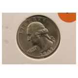 1941-S Washington Silver Quarter *Excellent