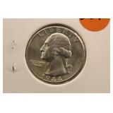 1944-D Uncirculated Washington Silver Quarter
