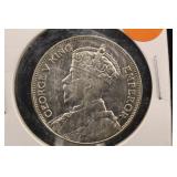1934 New Zealand Silver Half Crown