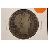1895-P Barber Silver Half Dollar
