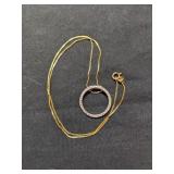 .925 Silver 18" Chain and Pendant  4g