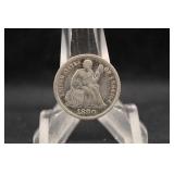 1890-S Seated Liberty Silver Dime