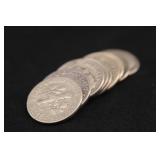 Lot of 9 Mixed Date Silver Mercury Dimes