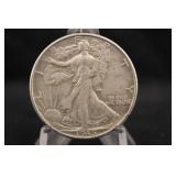 1945 Walking Liberty Silver Half Dollar