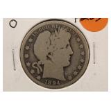 1894-O Barber Silver Half Dollar